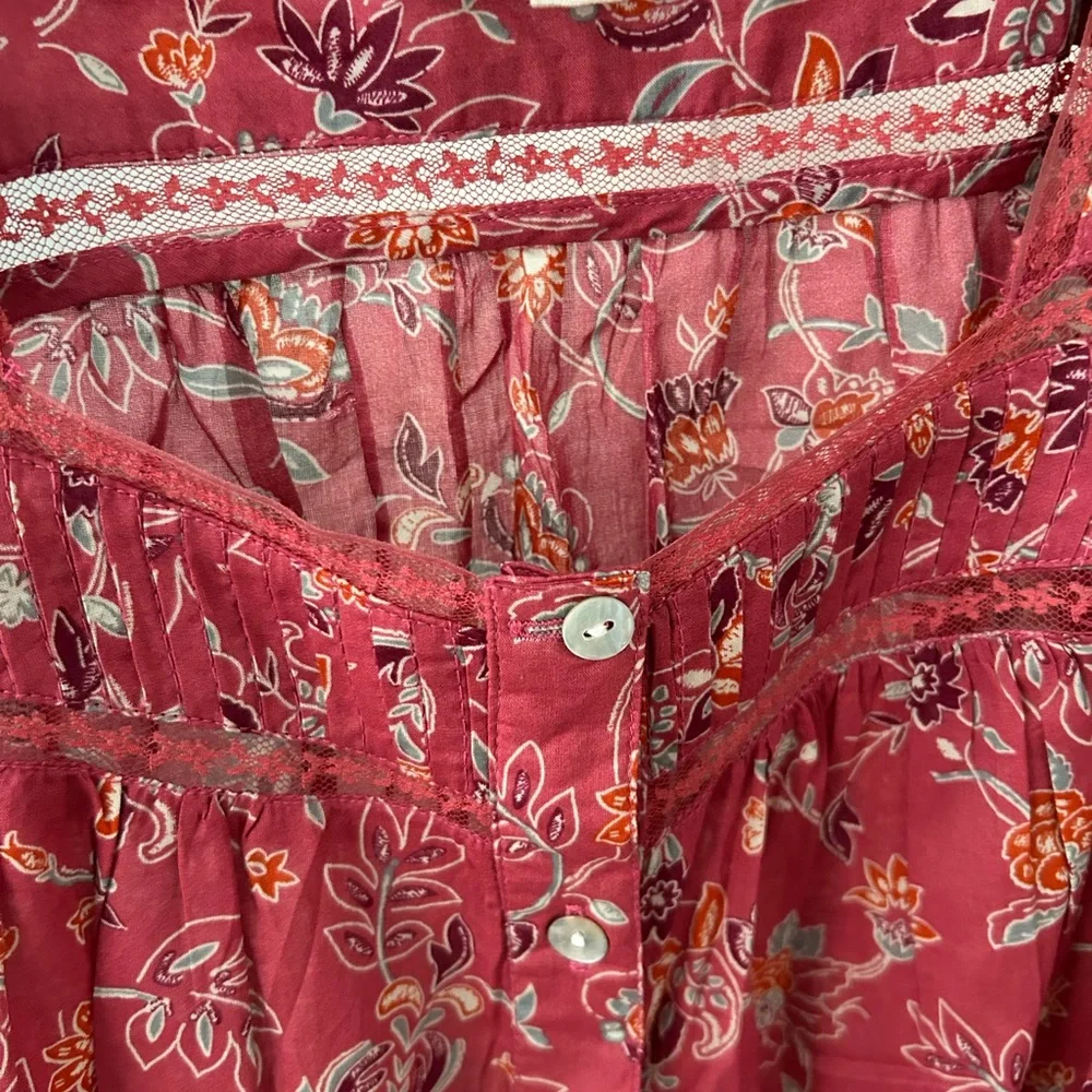 beachlunchlounge Pink Floral top - Picture 2 of 9